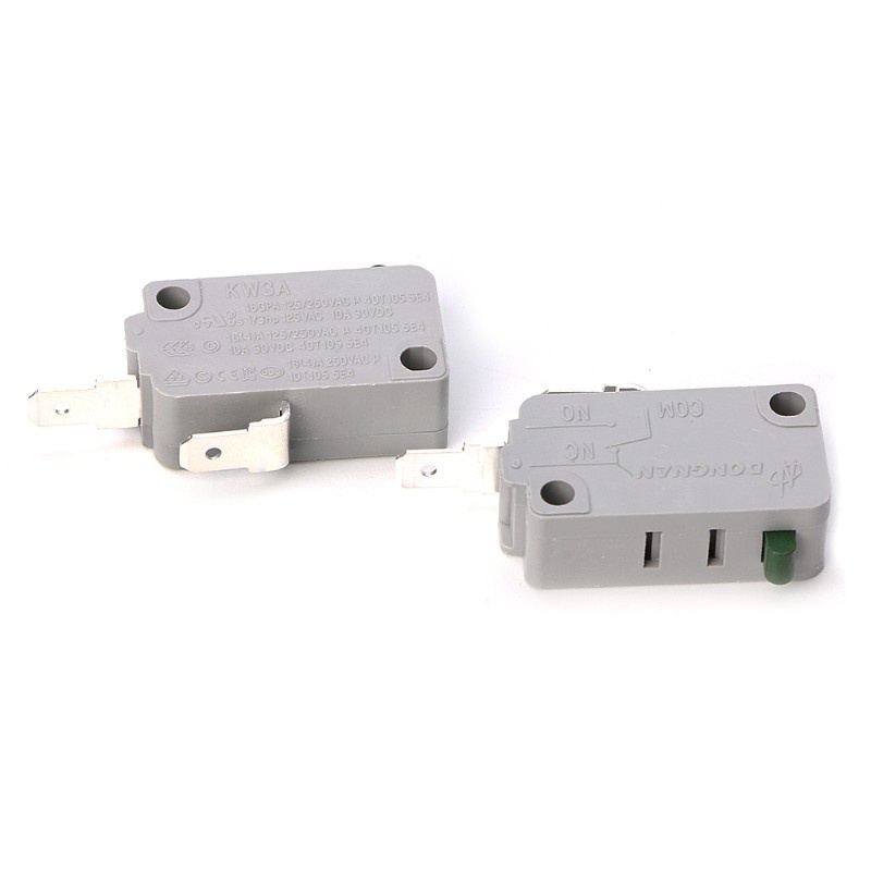 SPMH 2Pcs KW3A Microwave Oven Door Micro Switch 125V/250V 16A Normally Open Switch