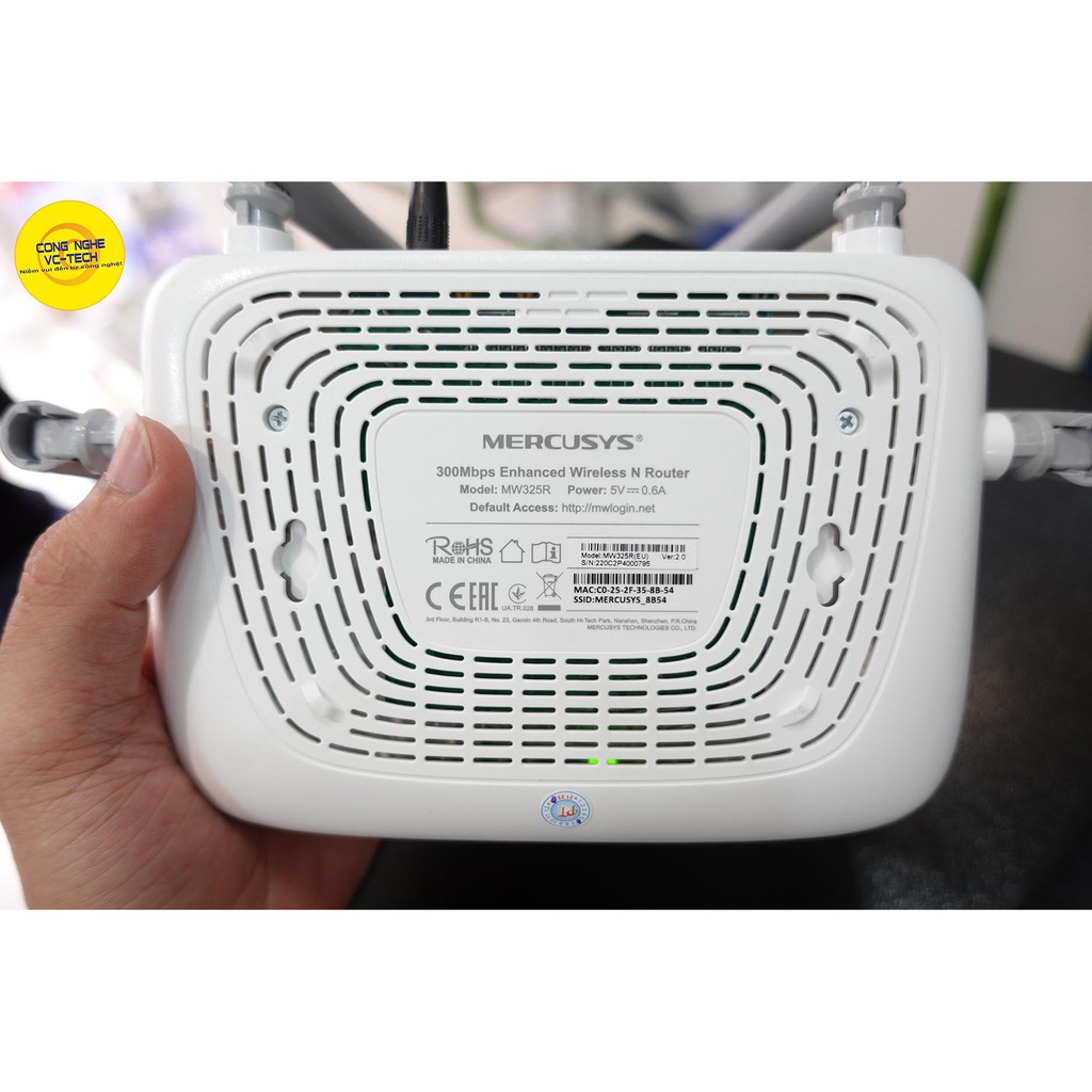 [BẢO HÀNH 2 NĂM] Bộ Phát Wifi 4 Râu Mercusys MW325R ⭐️ Tốc Độ Đường Truyền 300 Mbps⭐️ Hàng Chính Hãng 100%