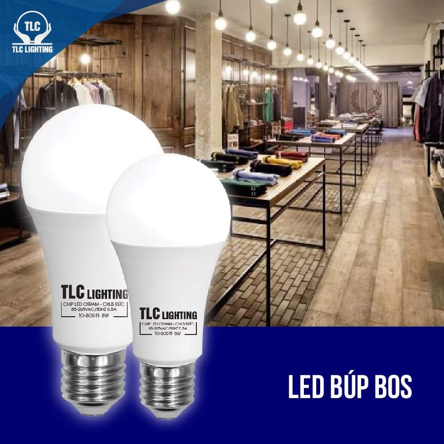 Đèn thả phòng ăn, Đèn thả trần phòng ngủ, Đèn thả - Đèn LED Búp OS TLC 3W, 6W, 8W, 10W, 13W , Tuổi Thọ Cao