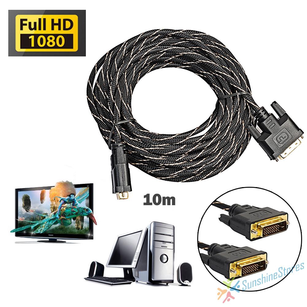 Dây Cáp Màn Hình Kĩ Thuật Số Dvi D Sang Dvi-d 24 + 1 Gold Pin Dual Link Hd Tv