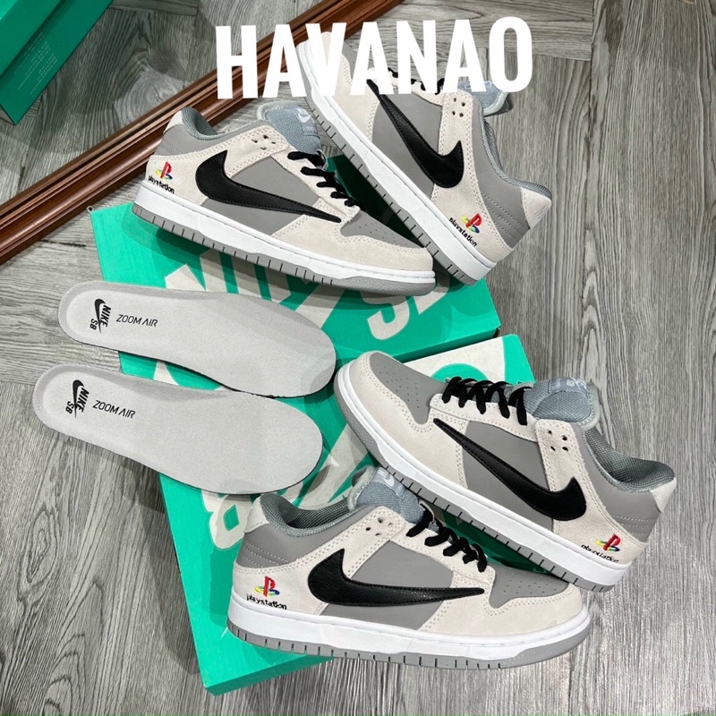 Giày nike sb palaytation xám trắng 11 . Thể thao nam nữ sneaker kèm hộp