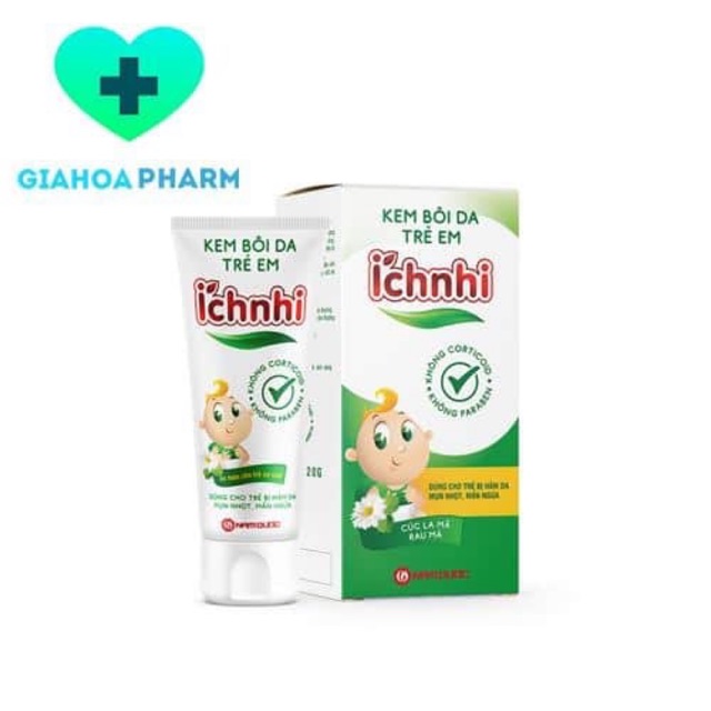 Kem bôi da trẻ em Ích Nhi 20g - Giảm sưng ngứa do muỗi đốt, côn trùng cắn, hăm tã, rôm sảy, nứt da, an toàn trẻ sơ sinh