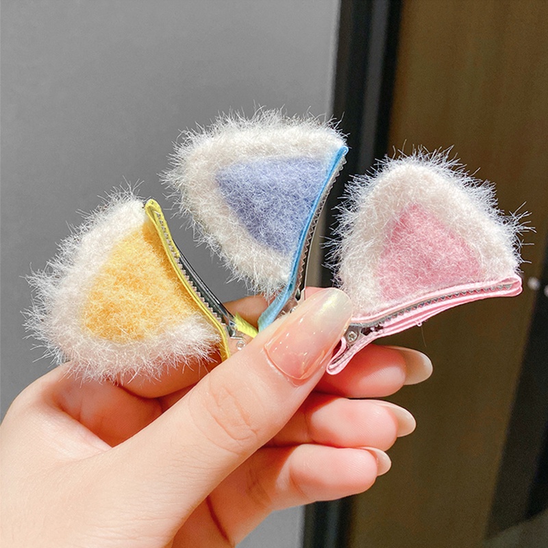 Kẹp tóc cho cô gái Hairclip babygirl Kẹp tóc trẻ em chân thỏ Phim hoạt hình Macaron Headdress AKKU