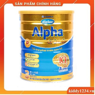 Sữa DIELAC ALPHA GOLD 3 -1kg5 cho trẻ 1-2 tuổi (date 2021)