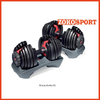Bộ tạ tay Bowflex 552 gồm 2 quả tạ điều chỉnh từ 2,2 đến 24kg