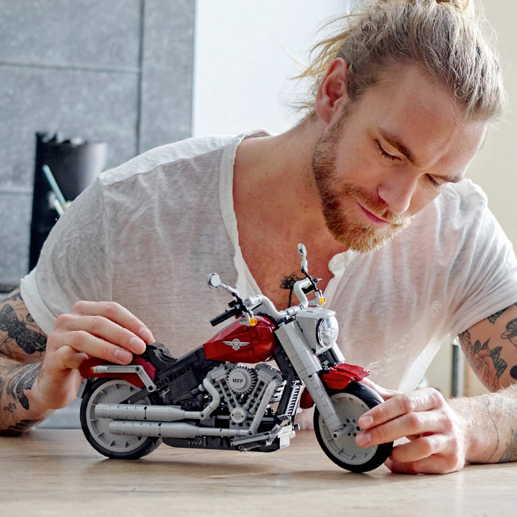 Lego Creator Expert 10269_Xe Moto Harley-Davidson Fat Boy (Chính hãng)