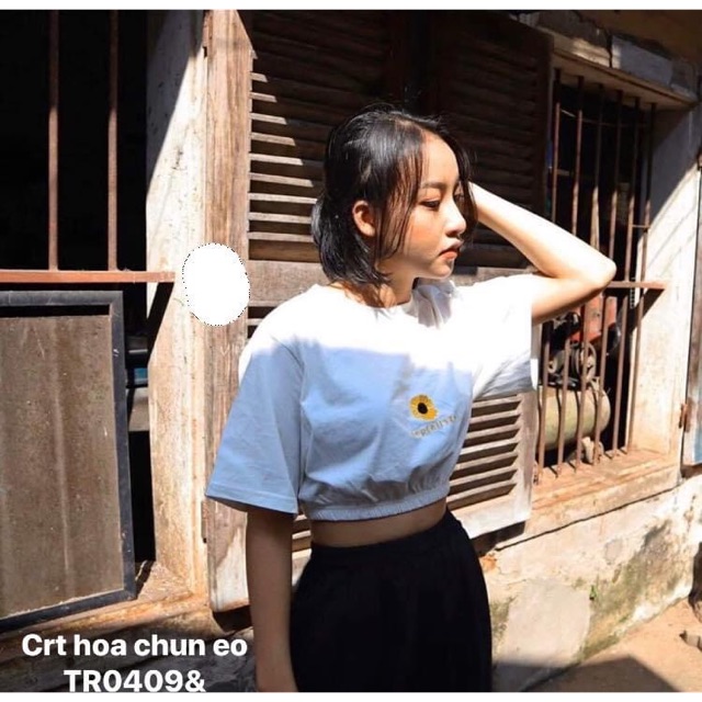 Áo crt chun gấu hoa cúc - TR