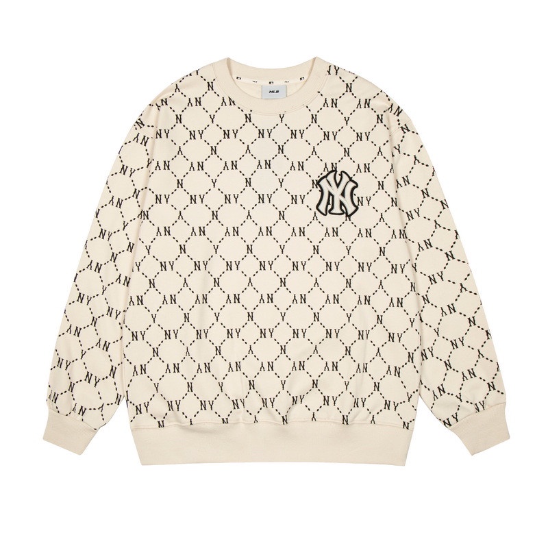 Áo sweater MLB chui đầu cổ tròn tay dài dáng rộng thời trang năng động dành cho cặp đôi | BigBuy360 - bigbuy360.vn