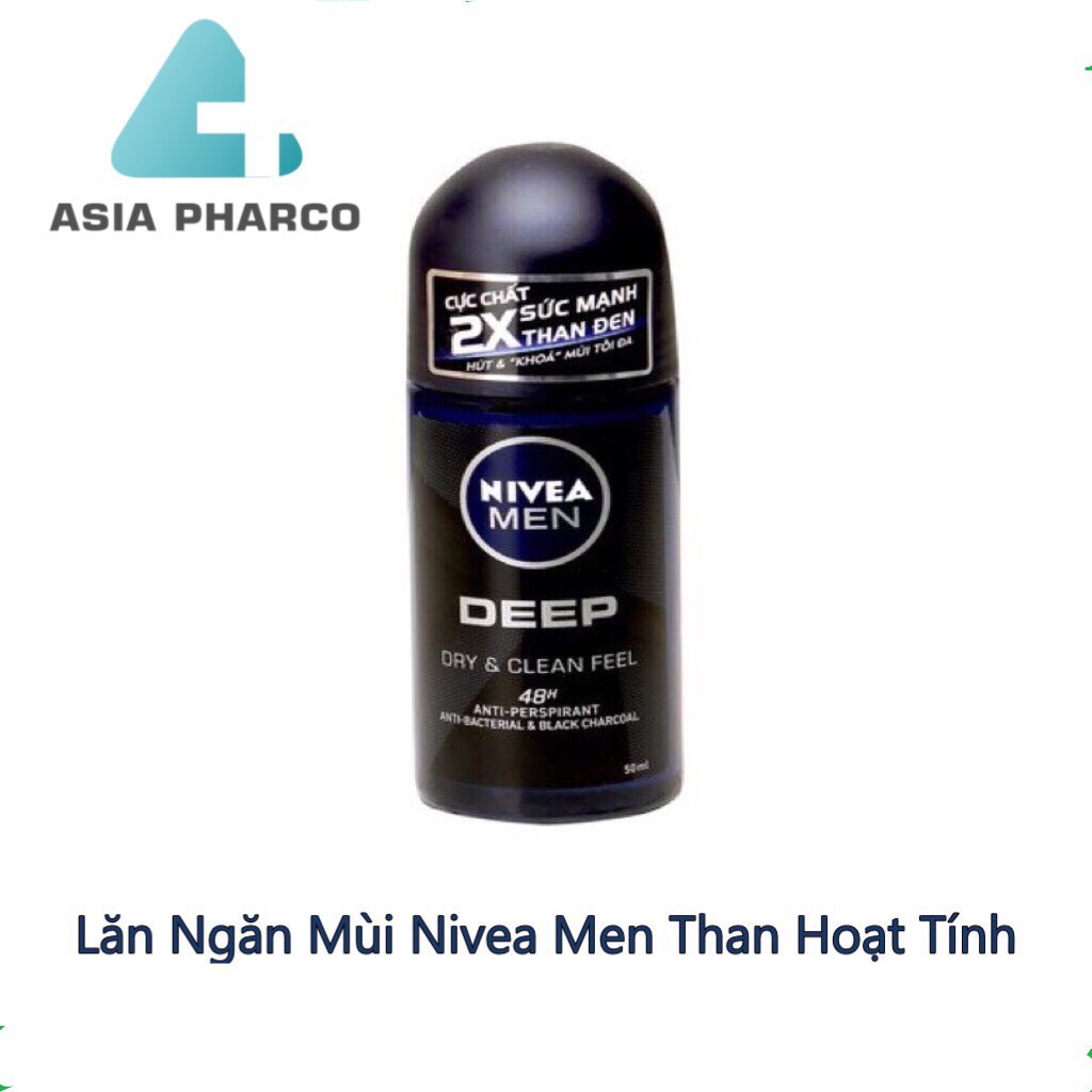 Lăn ngăn mùi Nivea Men than hoạt tính