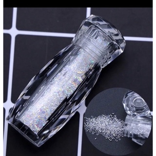 Đá rắc trắng nail