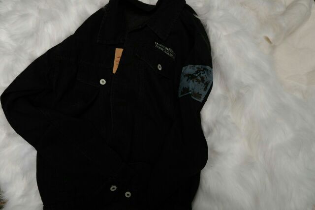 áO Khoác Jean Nam phong cách ÁO Bò Nam Jeans Đen và xám | BigBuy360 - bigbuy360.vn