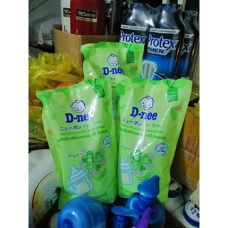 Combo 3 túi nước rửa bình sữa dnee organic 600ml - mẫu mới 2019