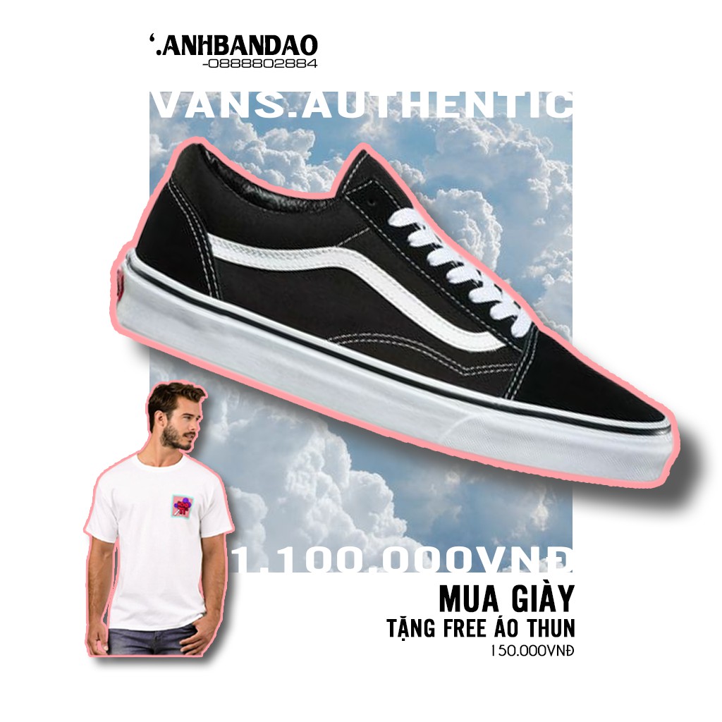 Giày Sneaker Unisex Vans Comfycush Old Skool Black-White Classic