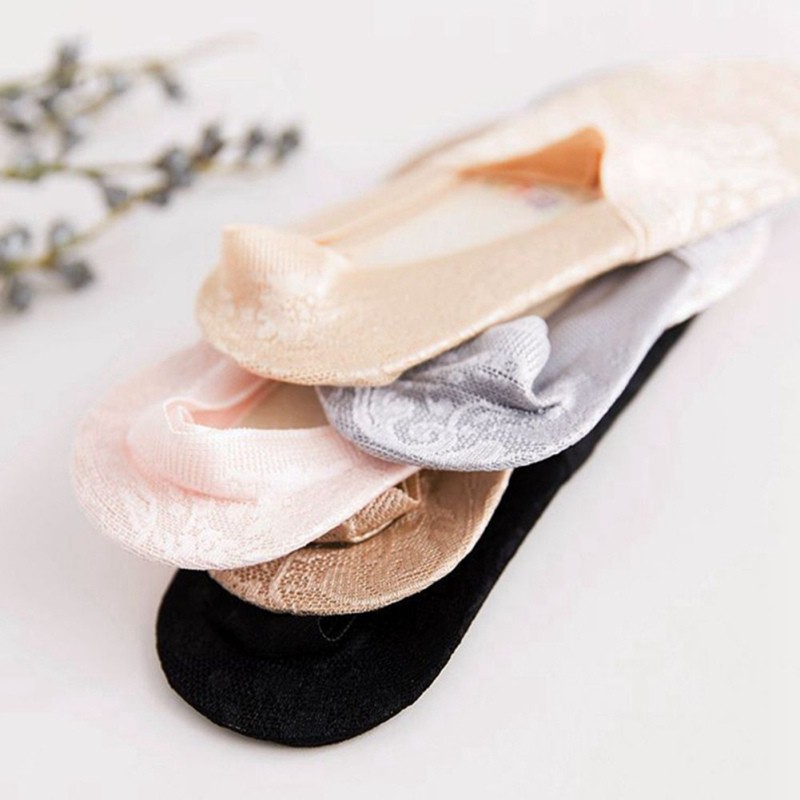 Vớ Thấp Cổ Phối Ren Xinh Xắn Dành Cho Nữ