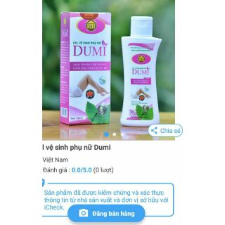 Dung dịch vệ sinh Dumi