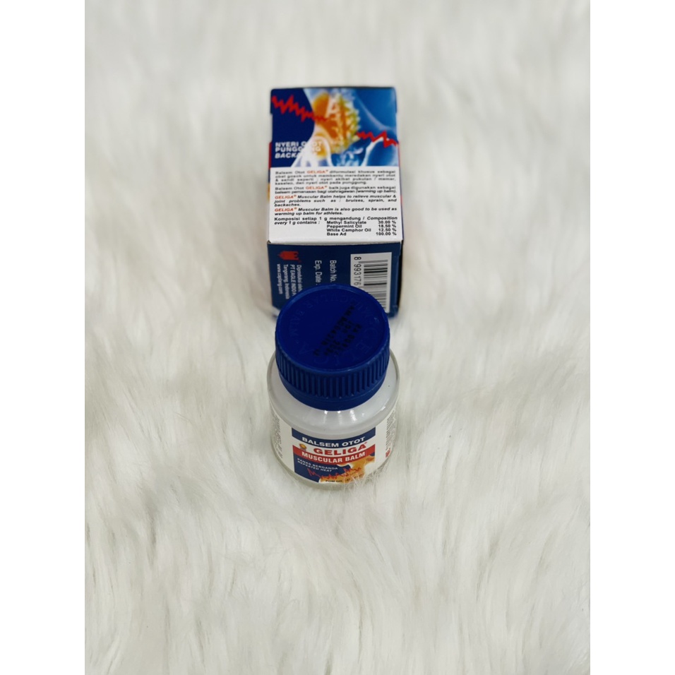 Dầu cù là LỬA dành cho thể thao hoặc nhức mỏi cơ - GELIGA MUSCULAR BALM  INDONESIA