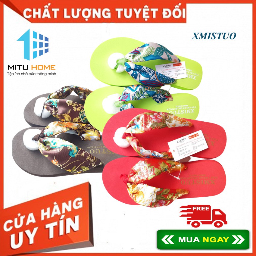 [XMistuo] Dép nữ xỏ ngón đi dạo phố, đi trong nhà, đi biển - MITUHOME