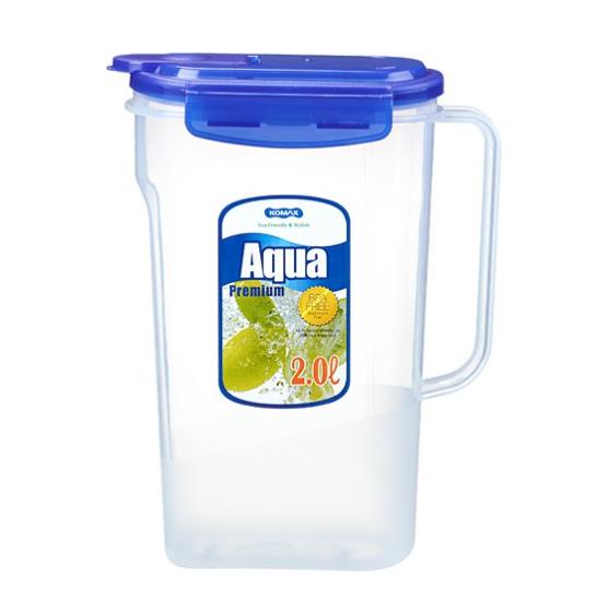 Bình Nước Nhựa Rỗng Aqua Komax 20323, thể tích 2L,nhựa PP chịu được nước nóng, xuất xứ Hàn Quốc