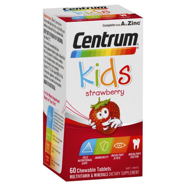 Viên bổ sung đầy đủ vitamin cho trẻ - Centrum Kid
