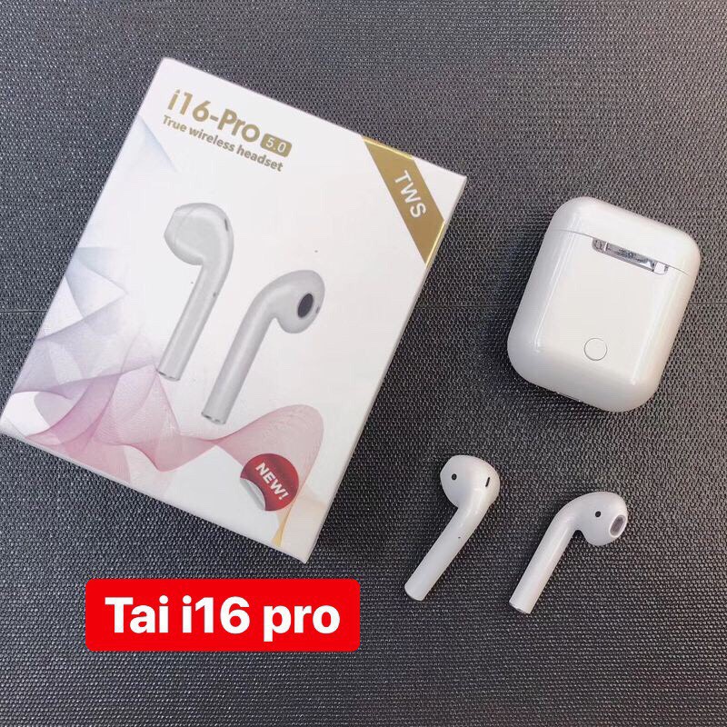 TAI NGHE BLUETOOTH CÓ DOCK SẠC | Tai Inpod i16 Pro TWS | Nghe Gọi 3 Tiếng | 24003