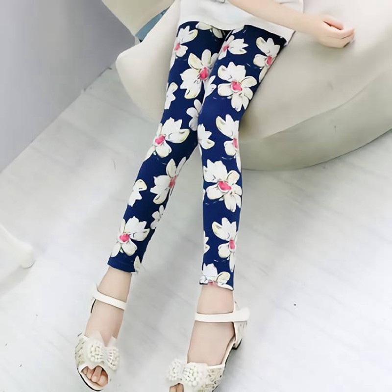 Quần Legging Hoa Cho Bé Gái Từ 2-8 Tuổi