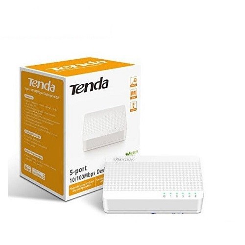 [giá sale]Switch 5 port - Bộ chia mạng 5 cổng tenda s105 tốc độ 100Mbps/Bảo hành 36 tháng, hàng chính hãng