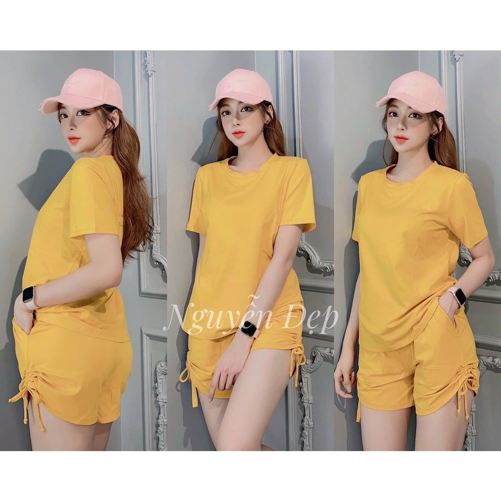 HÀNG LOẠI 1 - BỘ ĐỒ ĐÙI COTON DẦY THẤM HÚT MỒ HÔI CO DÃN TỐT