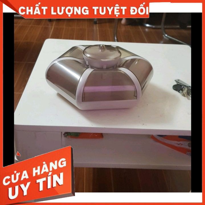 🍬FREESHIP🍬 Khay Mứt, Khay Đựng Bánh Kẹo 6 Cánh Hoa Tự Bung, Sang Chảnh, Lịch Sự, Mẫu Mới Nhất Tết 2021