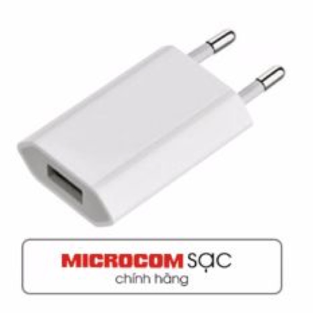 củ sạc nhanh leged dùng cho iphone 77s - microcom hàng chính hãng