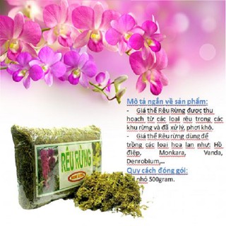 GIÁ THỂ RÊU RỪNG TRỒNG PHONG LAN 0,5kg