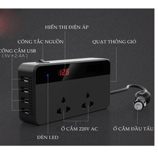 Bộ chuyển nguồn 12V sang 220V - Bộ đổi nguồn 12V sang 220V