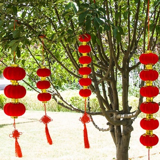 Đèn lồng mini màu đỏ dùng trang trí tiệc cưới
