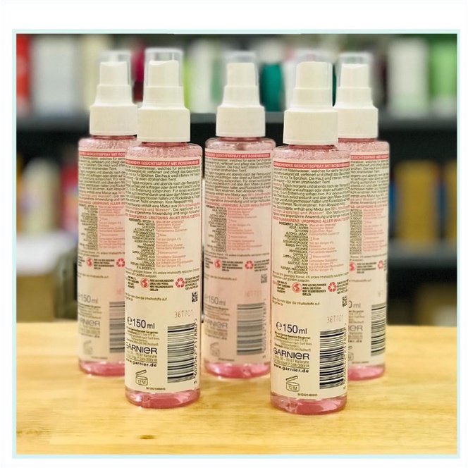 Nước hoa hồng Garnier Skin Active dạng xịt 130ml, toner cho cả da nhạy cảm - Shop Viloet