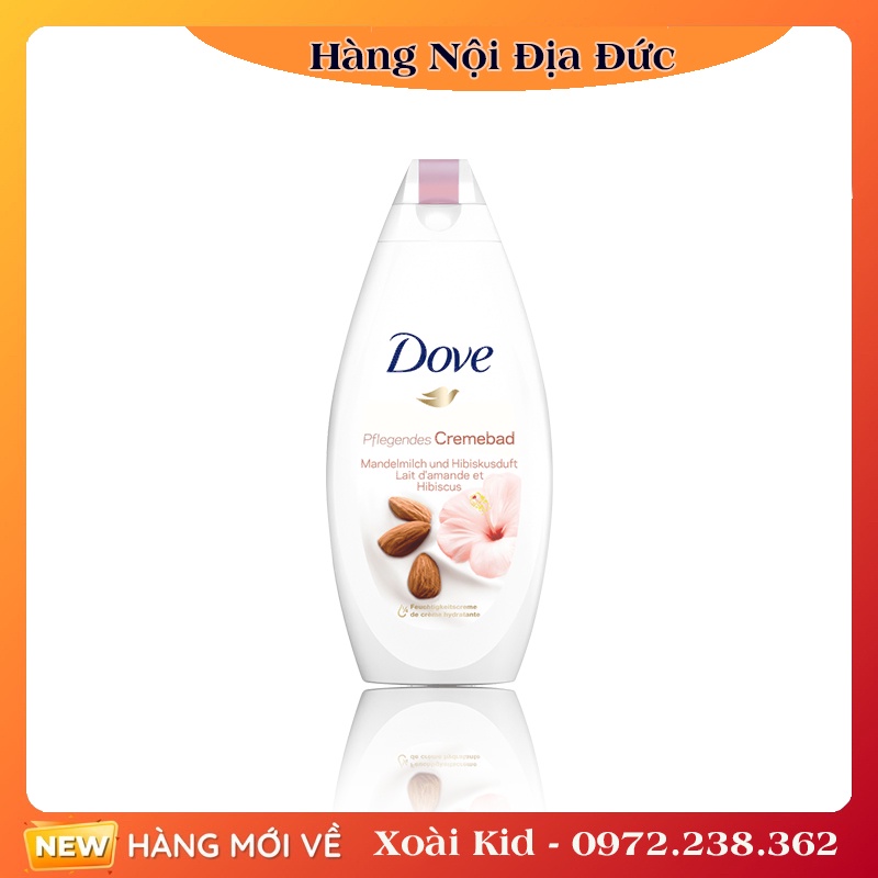 [Hàng nội địa Đức] Sữa tắm Dove 750ml hạnh nhân và hương hoa của Đức -DATE MỚI ĐỦ BILL