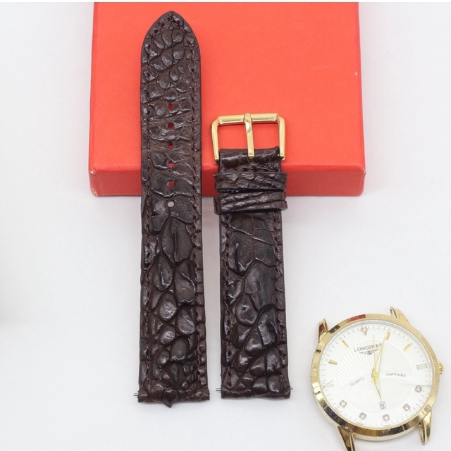 Dây Đồng Hồ Da, Dây Da Đồng Hồ Gai Chân Cá Sấu Độc Đáo Được Gắn Kèm Chốt Thông Minh Tiện Lợi, Bảo Hành 6 Tháng