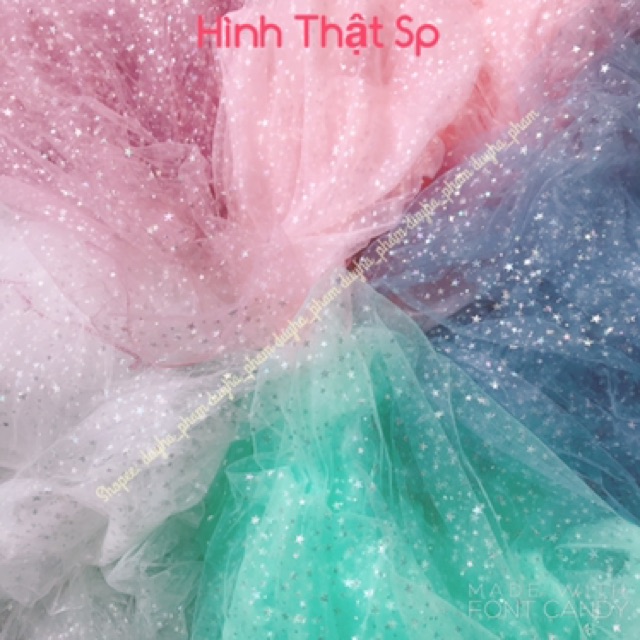 ⭐️VẢI LƯỚI NGÔI SAO ÁNH CẦU VỒNG LẤP LÁNH ⭐️