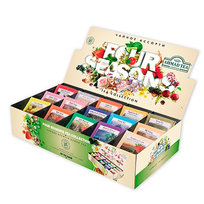 HỘP QUÀ - HỘP TRÀ AHMAD TEA FOUR SEASONS 15 VỊ, 90 GÓI | BigBuy360 - bigbuy360.vn