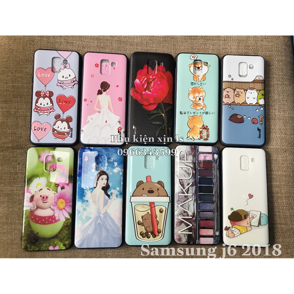 ốp dẻo in hình cute samsung j600(j6 2018)