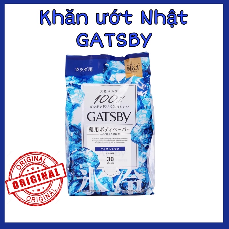 KHĂN GIẤY ƯỚT THẦN KỲ GATSBY NHẬT BẢN