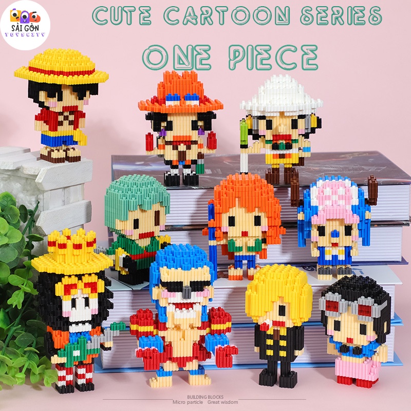 Đồ Chơi Lắp Ráp Kiểu LEGO Mô Hình Các Nhân Vật Trong One Piece Đảo Hải Tặc Với 200+ Mảnh Chi Tiết