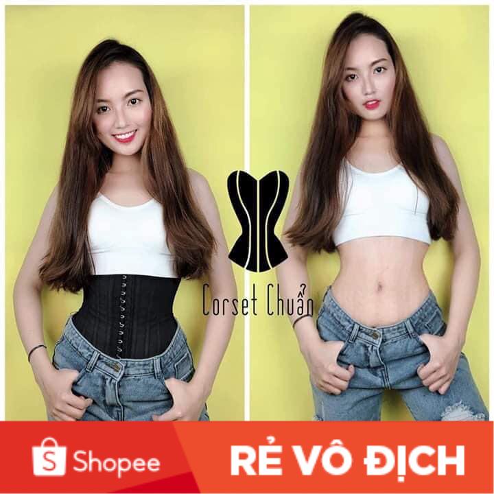 Latex Corset Chuẩn Đai Nịt Bụng Latex Chuẩn - Fake đền 100 lần