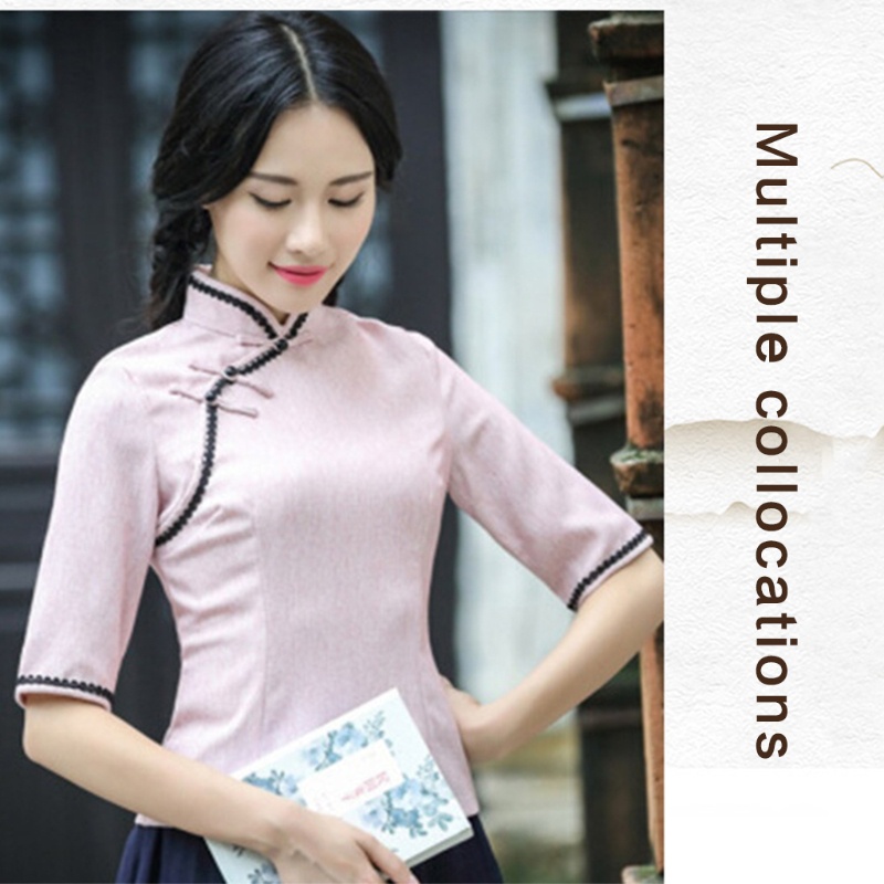 Set 10 Nút Áo 10mm Đính Ngọc Trai Dành Cho Sườn Xám Hán Phục