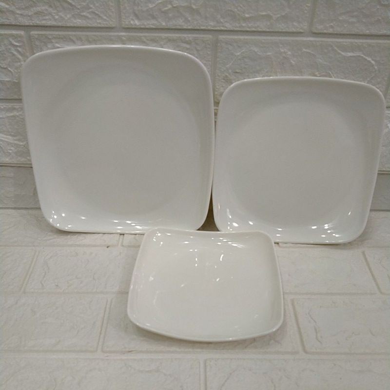 Đĩa phíp vuông trắng 16×16cm, 19×19 cm,22×22cm