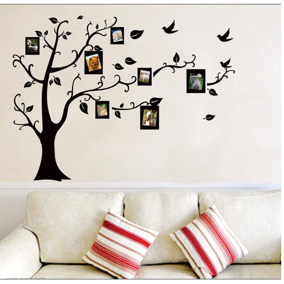 Bộ Decal Tranh Trang Trí Dán Tường Phòng Khách &amp; Phòng Ngủ T02