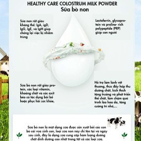 Sữa bò non Healthy Care Colostrum Milk Powder 300g bổ sung dinh dưỡng phục hồi sức khỏe quatangme