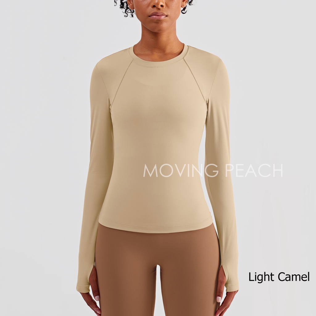 MOVING PEACH Women Sportswear Tight Skin-friendly Yoga Fitness Top BSY