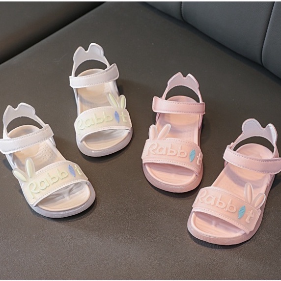 Dép Sandal bé gái Thỏ Rabbit sz 21/30 siêu mềm - DBG104.22