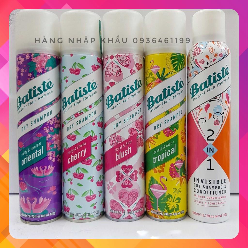 1 Chai Dầu gội đầu khô Batiste Dry Shampoo 200ml --UK