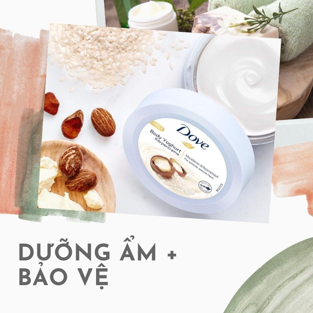 Kem dưỡng thể Body Dove Yoghurt Hương Lựu Macca 250ml, Hàng Đức - Shop Lavenic