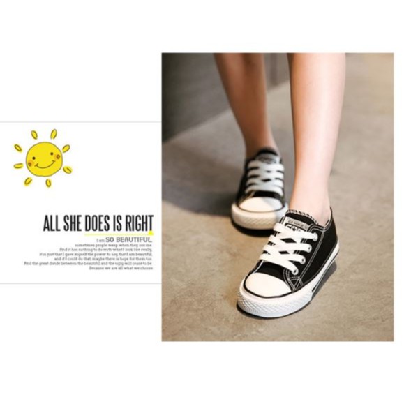 Giày trẻ em cá tính từ 2 - 14 tuổi CG24 ĐEN